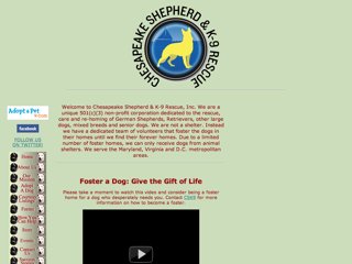Chesapeake Shepherd and K-9 Rescue