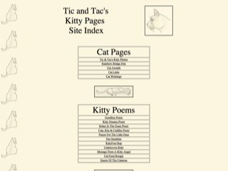 Tic and Tac’s Kitty Pages