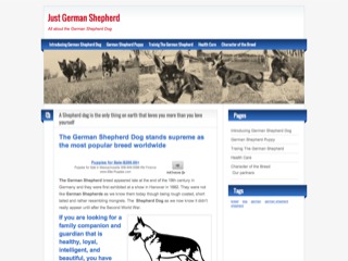 Just German Shepherd – All about the German Shepherd Dog