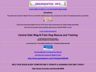 Central Utah Wag-N-Train Dog Rescue and Training