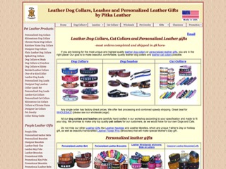Custom Dog Collars-Cat Collars-Personalized Leather gifts-made in USA